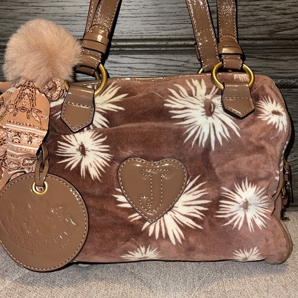 Juicy Couture Handbags - Vintage Juicy Couture Velour Boston Bag Purse!